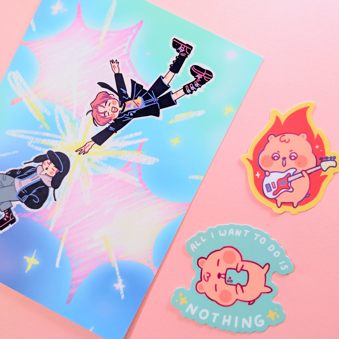 Rockstar Han Quokka Sticker