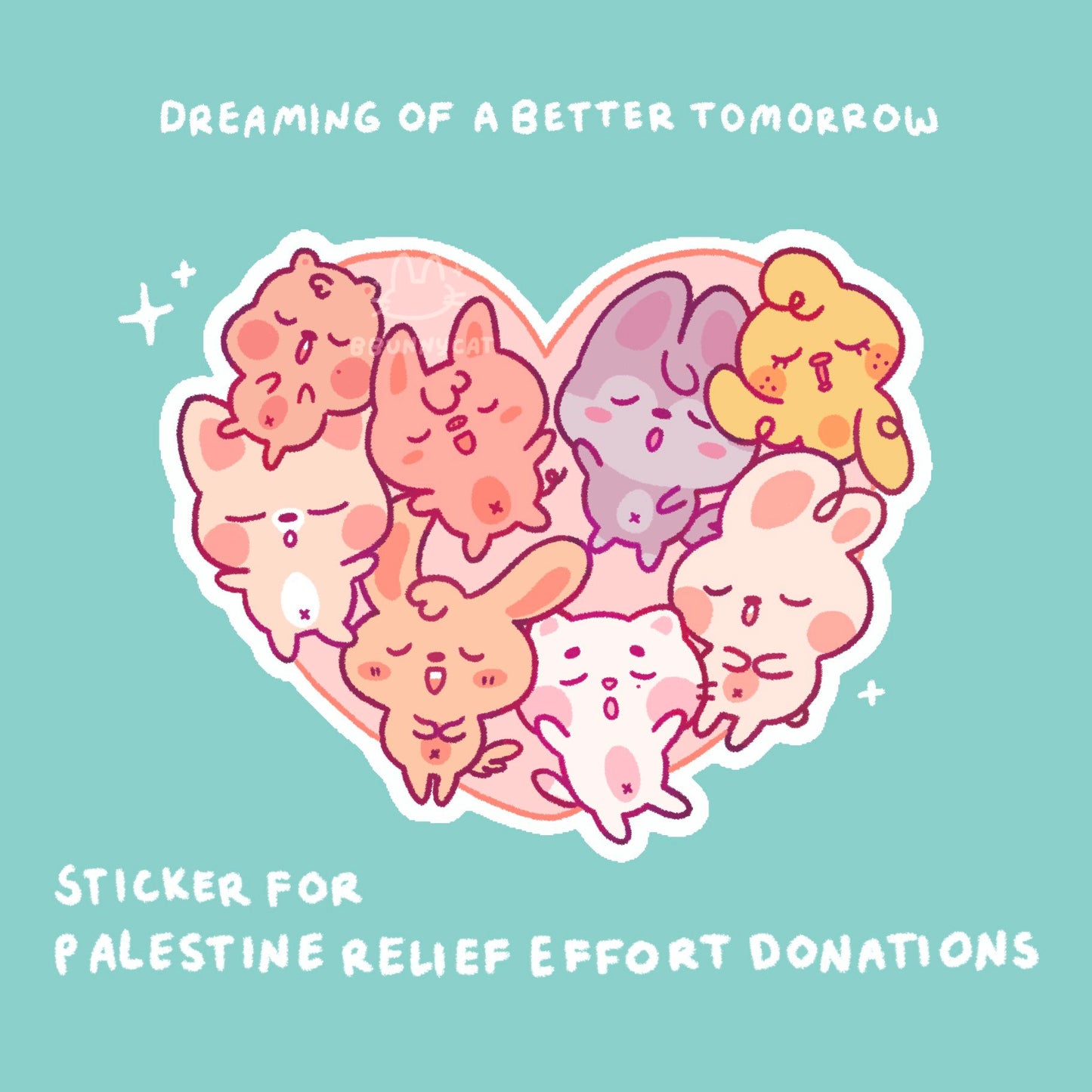 Dreaming SKZOO Palestine Donation Sticker