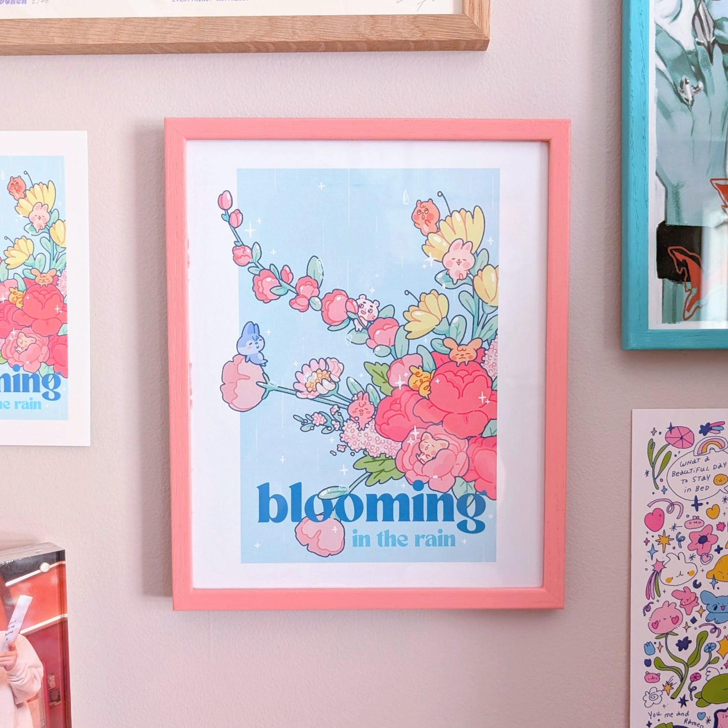 Blooming in the Rain Print