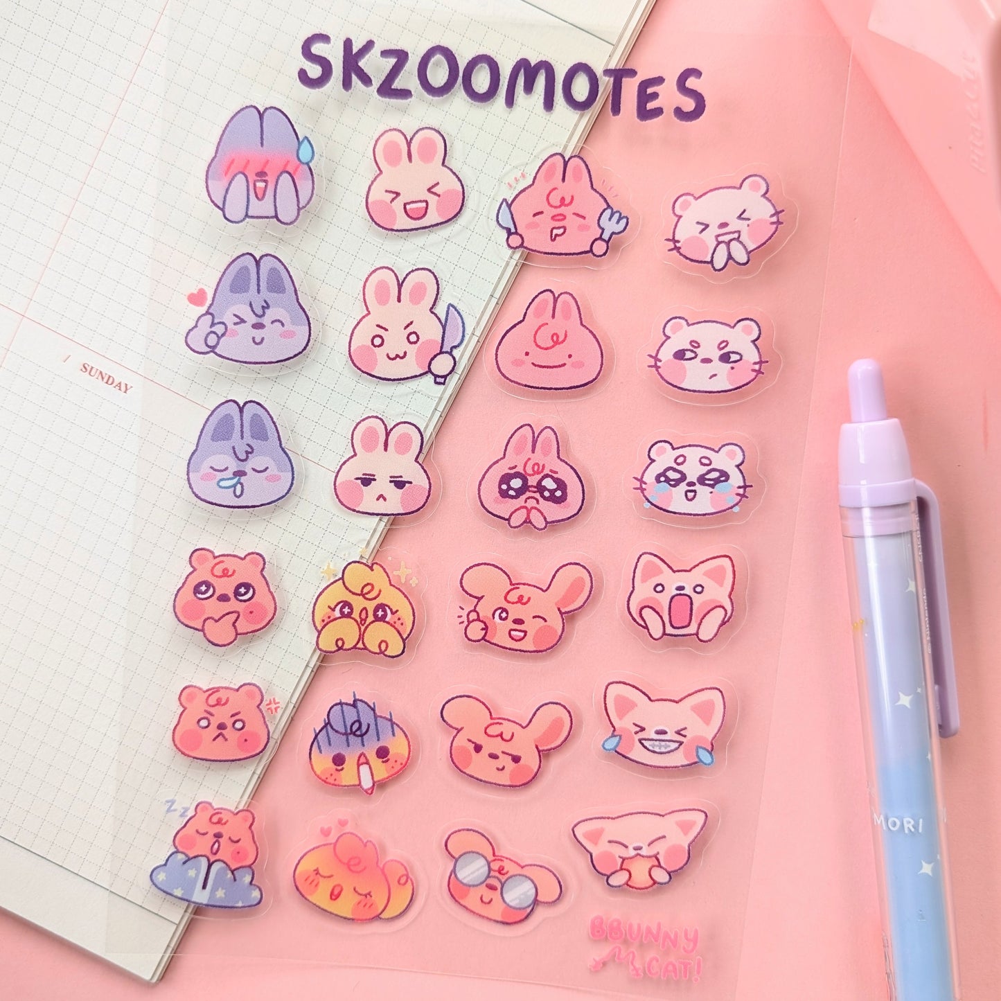 SKZOOMOTES Sticker Sheet