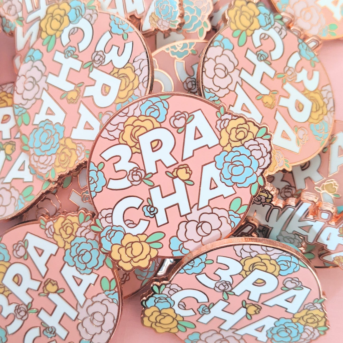 STRAY KIDS Floral Enamel Pins