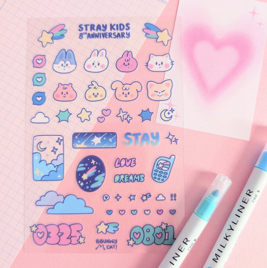 Love Dreams & SKZ Sticker Sheet