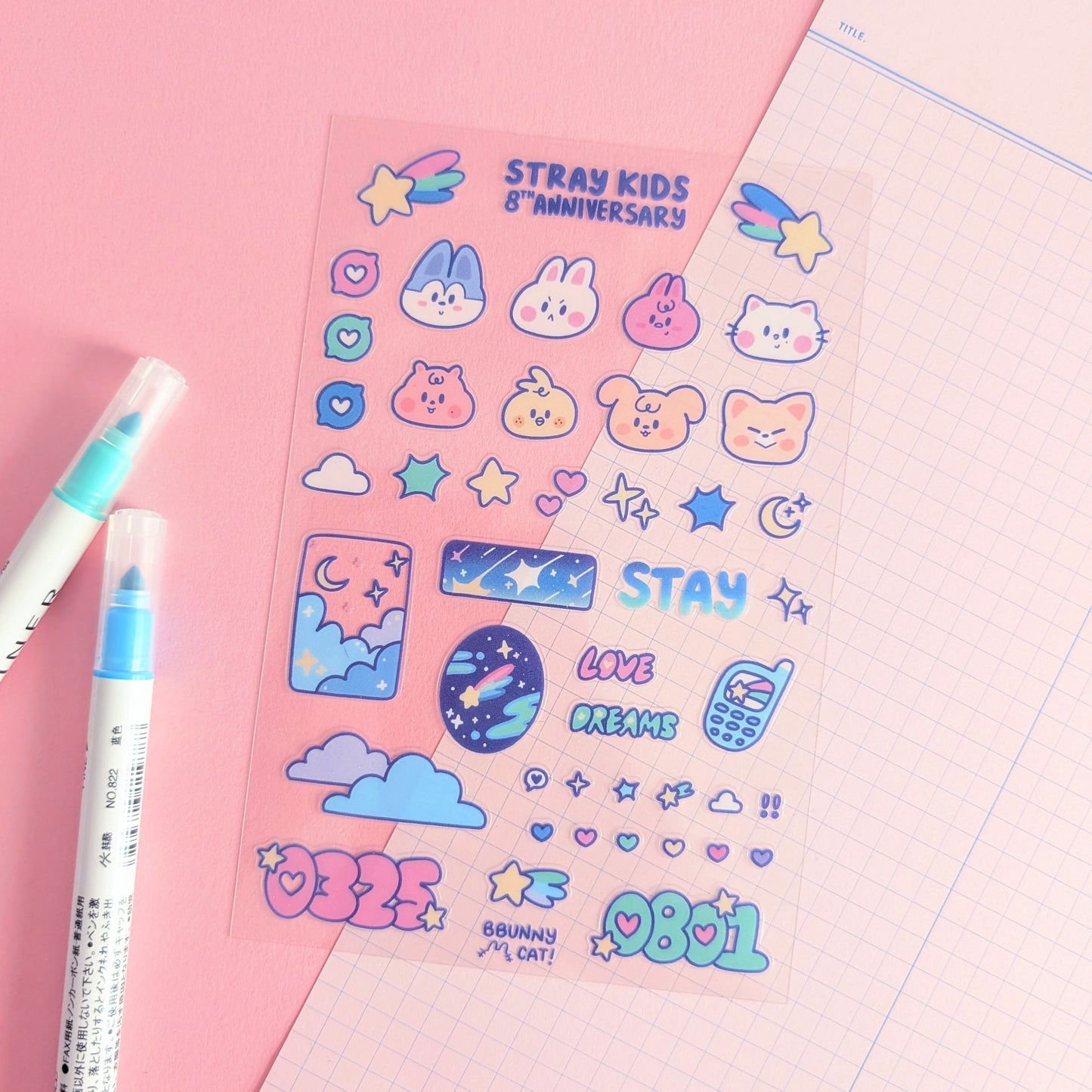 Love Dreams & SKZ Sticker Sheet