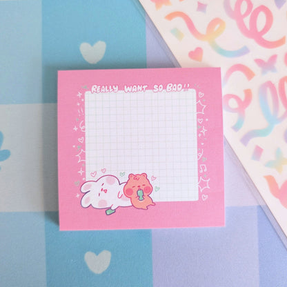 Want So Bad Sticky Note