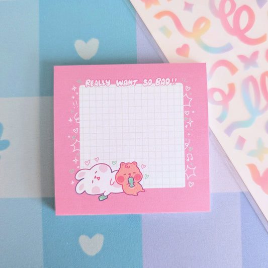 Want So Bad Sticky Note